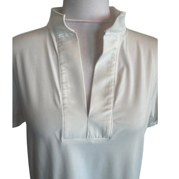 Dudley Stephens Parker Puff Sleeve White Short Sleeve Top Medium M EUC - Picture 5 of 10